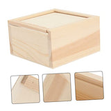 VILLCASE 6 Pcs Small Wooden Box Jewelry Gift Ornament Gift Box Woodsy Decor Sundries Storage Tray Gift Storage Box Unfinished Jewelry Box Jewelry VILLCASE