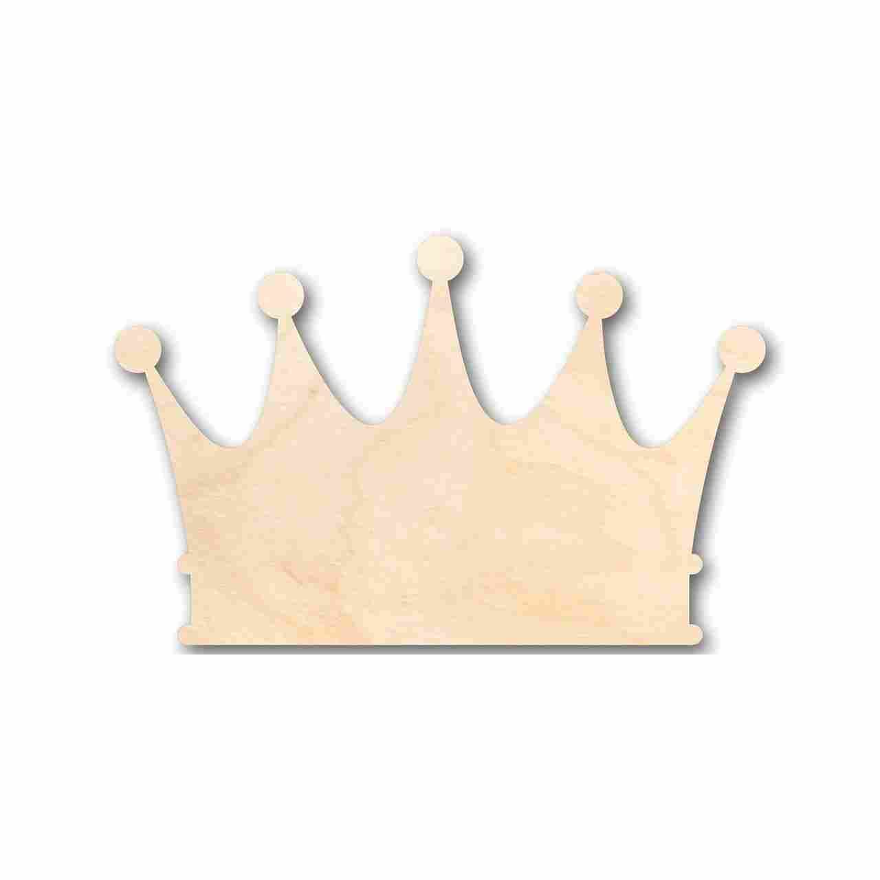 Unfinished Wood Crown Shape - Pirates - Craft - up to 24" DIY 5" / 1/8" - WoodArtSupply