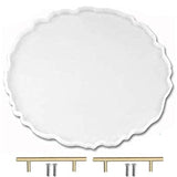 RESINWORLD 13 inches Large Silicone Tray Mold, Big Geode Silicone Mold for Resin, Irregular Shaped Round Resin Geode Tray Molds for Making Resin ResinWorld