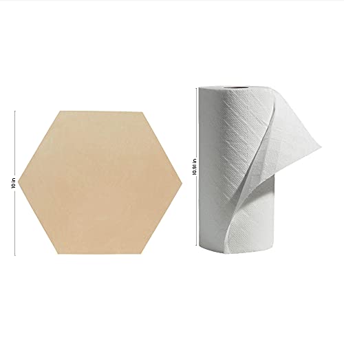 Unfinished Wooden Hexagon Blanks 10-inch, Pack of 2 Hexagon Cutouts for Craft Wood Shapes and Honeycomb Decoration, by Woodpeckers Woodpeckers