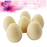 VILLCASE 5pcs DIY Easter Eggs Unfinished Unpainted Wooden Eggs Puzzle Toy Easter Egg Wooden Unfinished Wooden Easter Egg Eggs for Crafting Eggs for VILLCASE