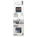 Winsor & Newton 0490025 Studio Collection, 6 Count (Pack of 1), Charcoal Pencils Winsor & Newton