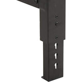 Global Industrial Adjustable Height Workbench C-Channel Leg, 72" W x 36" D, 1-3/4" Birch Top Square Edge, Black Global Industrial