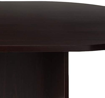 Boss Office Products 10Ft Race Track Conference Table, Mahogany - WoodArtSupply