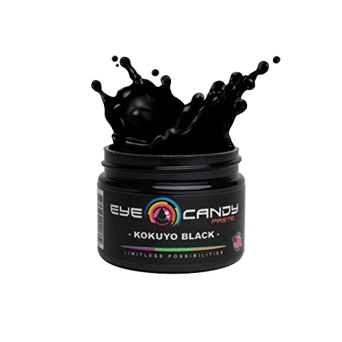 Eye Candy Black Resin Pigment Paste "Kokuyo Black" (2 oz Paste) | Epoxy Resin Art Paste | Highly Pigmented | - WoodArtSupply