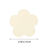 Artibetter 10pcs Unfinished Wooden Plum Flower Shape Cutout Discs for DIY Craft - 6cm ARTIBETTER
