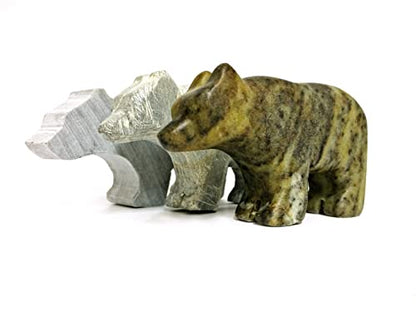 STUDIOSTONE CREATIVE DIY Arts & Crafts Carving Kit Kids Adults Bear Sculpture Soapstone - WoodArtSupply