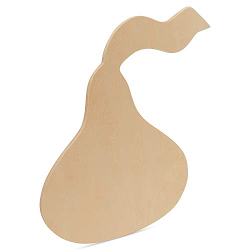 Wooden Hershey Kiss Cutout Unfinished, 12 inch x 12 inch, Pack of 1 Wood Signs for Valentines Day Door Décor, Crafts, and Personalized Gift, by - WoodArtSupply