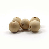 Mylittlewoodshop - Pkg of 25 - Bead Round - 5/8 inches in Diameter and 5/32 Hole Unfinished Wood(WW-WW-BE1050-26) Unique Wood Shapes