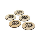 ALL SIZES BULK (12pc to 100pc) Unfinished Wood Wooden Laser Tree of Life Circle Hoop Cutout Dangle Earring Jewelry Blanks Shape Crafts Made in Texas Texan Wood Crafts