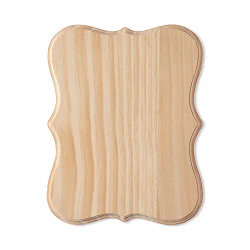 8 Pack: 12”; x 9”; Beveled Wood Parenthesis Plaque by Make Market® Make Market
