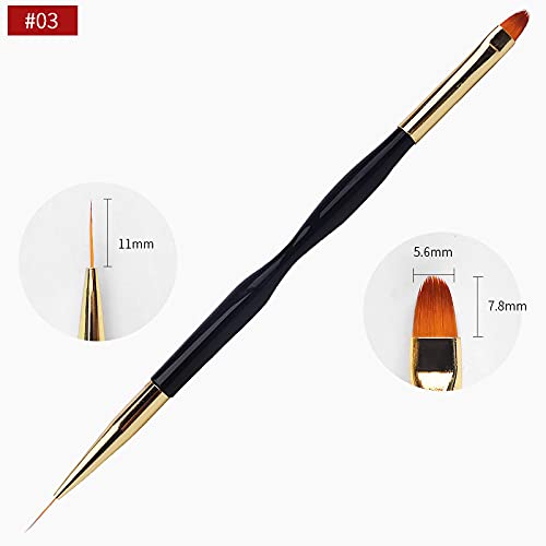 Artdone 31pcs Nail Art Brushes,Nail Art Tool Set,Nail Dotting Tools,Nail Dust Brush,Striping Nail Art Brushes for Long Lines,Nail Drawing Pen For Artdone