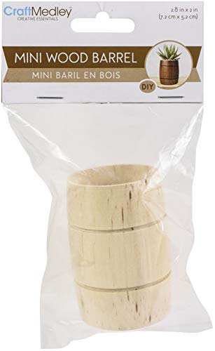 Mini Wood Barrel 72x52mm - Forever in Time