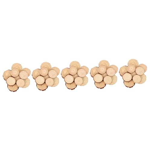 Abaodam 50 Pcs Round Wood Chips Unfinished Wood Slices Unfinished Wood Circles Nativity Crafts for Kids Wood Rounds Flower Pot Decorations Key Decors