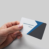 MS WGO 100pcs Laser Engraved Metal Business Cards Blanks 3.4x2.1in Thicknes (0.45mm) MS WGO