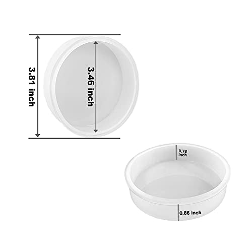 RESINWORLD Deep Coaster Molds, Round Coaster Resin Molds, Small Coaster Silicone Molds for Resin Casting, for Flower Bouquet Preservation ResinWorld