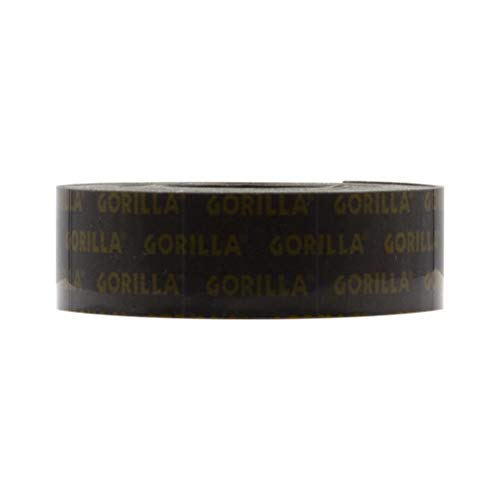 Gorilla Heavy Duty, Extra Long Double Sided Mounting Tape, 1" x 120", Black, (Pack of 1) Gorilla