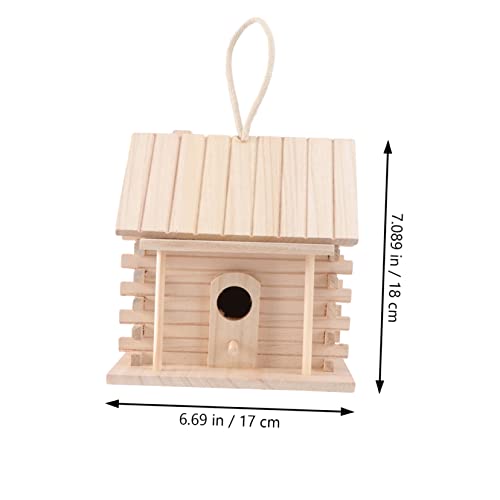 VOSAREA 2pcs Birdcage Birds Hut Bed Artificial Bird Craft Bird House Bird Sleeping Bed Wild Bird House Bird Home Birdhouse Outside Birds Cages VOSAREA