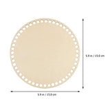EXCEART 4pcs Wooden Bag Bottom Natural Wood Base Shaper Crochet Basket Base for DIY Knitting Crochet Yarn Storage Bag Weaving Crafts Home Decoration EXCEART