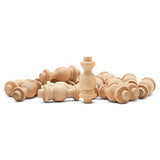 Wooden Baluster Spindles 1-1/2", Pack of 25 Wood Spindles for Crafts, Woodworking, and Furniture, by Woodpeckers Woodpeckers