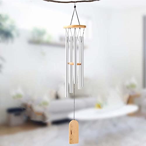 60 Pieces Wind Chime Tubes Parts Supplies String Metal for Crafts DIY Windchime Kits for Adults Kids Arts and Crafts perfsign
