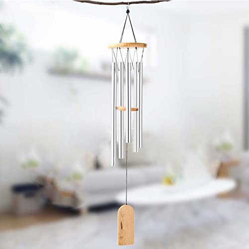 60 Pieces Wind Chime Tubes Parts Supplies String Metal for Crafts DIY Windchime Kits for Adults Kids Arts and Crafts