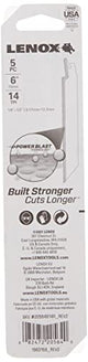 LENOX Reciprocating Saw Blades, Metal Cutting, 6-Inch, 14 TPI, 5-Pack (20564614R) Lenox