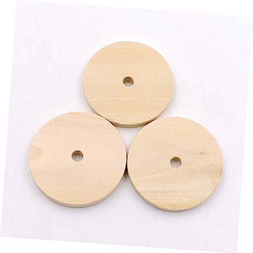 TEHAUX 1 Unfinished Wooden Cutouts Unfinished Wood Discs Unfinished Wood Circle Wood Cutouts for Crafts Circle Wood Chips Circle Wood Cutouts Wooden TEHAUX