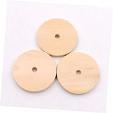 TEHAUX 1 Unfinished Wooden Cutouts Unfinished Wood Discs Unfinished Wood Circle Wood Cutouts for Crafts Circle Wood Chips Circle Wood Cutouts Wooden TEHAUX