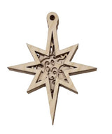 Star Door Sign 3 Pieces Laser Cut Out Unfinished RND29 The Wood Shape Store