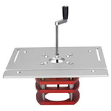 Router Lift, Standard Design Firm Fixing Aluminum Alloy Stainless Steel Universal Router Table Lfit Manual Lifting for DIY (Silver) TOPINCN