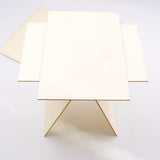 Sewroro 10pcs Pieces Rectangular Veneer Wooden Square Coasters Rectangular Wood Chips Balsa Wood DIY Wood Planks Wood Board Home Decoration Sewroro