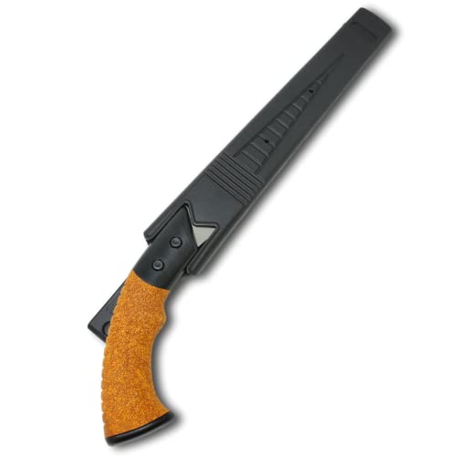 KAKURI Japanese Pruning Saw with Sheath 8.2" Made in JAPAN, Japanese Hand Pull Saw for Gardening and Camping, Non-Slip Cork Handle KAKURI