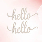 STOBOK 2pcs Wooden Hello Letter Signs Unfinished Wooden Hello Sign Rustic Wall Art Decoration Decorative Signs for Home Restaurant Wedding STOBOK