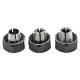 Thaekuns 3 piece Router Collet Kit 42999 1/4",42950 1/2" and 42975 3/8" Fits for PORTER CABLE models Thaekuns
