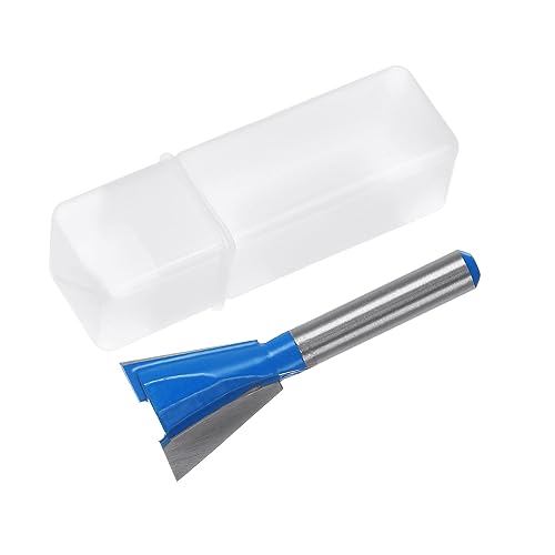 HARFINGTON Dovetail Router Bit 1/4" Shank 3/4" Dia Tungsten Carbide 14 Degree Dovetail Joint Joinery Bit for Drawer Cabinet Box Joints Making HARFINGTON