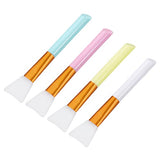 MECCANIXITY Silicone Epoxy Brushes Pink/Blue/White/Yellow Applicator DIY Brush for Making Epoxy Tumbler, Pack of 4 MECCANIXITY