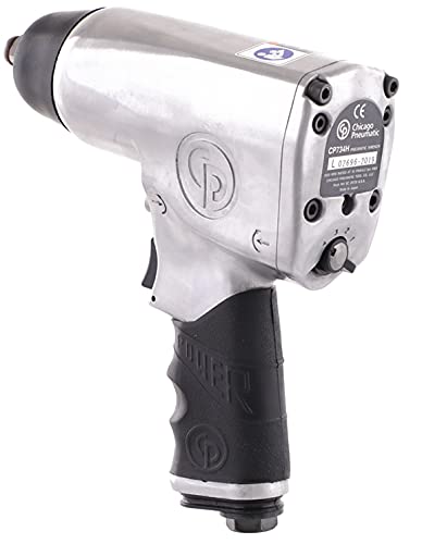 Chicago Pneumatic CP734H Air Impact Wrench (1/2 Inch), Air Impact Gun Industrial Repair & Assembly Tool, Pistol Handle, Pin Clutch, Max Torque Output - WoodArtSupply