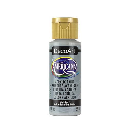 DecoArt Americana Acrylic Paint, 2-Ounce, Slate Grey - WoodArtSupply