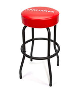 Craftsman Fixed Height Work Shop Stool, 28.5-inches Tall, Rip-Resistant Padded Vinyl Seat, 300-lb Capacity, 360-degree Footrest, Non-Marring Feet Craftsman