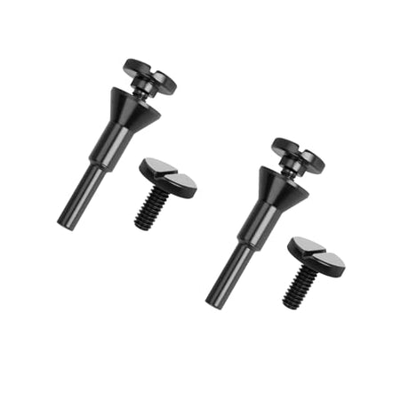 THMMN Cut-Off Wheel Mounting Mandrel for Type 1 Cutting Wheels 3/8" & 1/4" Arbor 1/4" Shank Stem 2 Pack THMMN