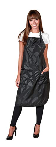 Betty Dain Amazin' Bleachproof Apron with Zippered Pockets, Bleach and Chemical Proof, Lightweight Embossed Nylon, Longer Length for Better Betty Dain