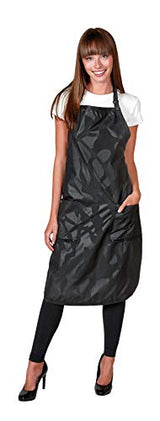 Betty Dain Amazin' Bleachproof Apron with Zippered Pockets, Bleach and Chemical Proof, Lightweight Embossed Nylon, Longer Length for Better Betty Dain