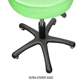 OEMTOOLS 24956 Heavy Duty Pneumatic Rolling Stool, Garage Stool with Wheels, Shop Stool on Wheels, Adjustable Height Stool, Rolling Work Seat, OEMTOOLS