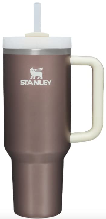 STANLEY Quencher H2.0 FlowState Tumbler 40oz - ROSE QUARTZ GLOW Exclusive, 5.82''x12.3'' STANLEY