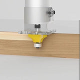 TOTOWOOD Roundover Router Bit Set，4pcs Router bit Set，1/4 inch Shank，Radius in 1/8", 1/4", 3/16", 5/16"，Bearing Guide for Rounding Edge bit Totowood