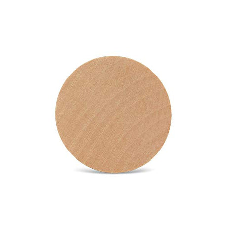 Wooden Circles 2 x 1/4 Inch Wooden Discs - 25 Pieces Ready to Paint and Decorate- Wood Burning -Jewelry Making, Crafts and DIY Projects - Easy to Woodpeckers