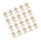 Yardenfun 20 Sets Wooden Hang Tag Xmas Gingerbread Tags Unpainted Xmas Cutouts Unfinished Gingerbread Cutout Xmas Wooden Gift Tags Gingerbread Wood Yardenfun