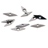 Diamond Tungsten Carbide Insert 32mm Replacement Cutter Knives with Sharp Point fit for DIY Wood Lathe Turning Detailer Tools Kit or Woodworking Asieg Tool