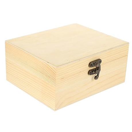 Yardenfun Box Solid Wood Jewelry Box Packing Hair Clip Organzier Necklace Storage Hairpin Storage Decor Jewelry Case Wood Storage Case Variety Paint Yardenfun